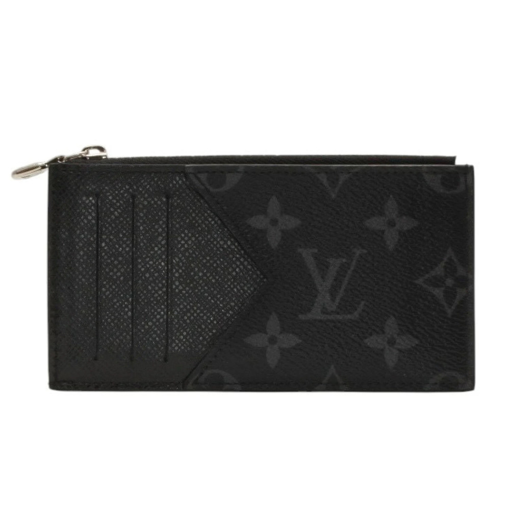 LOUIS VUITTON coin card case Monogram Eclipse Black
